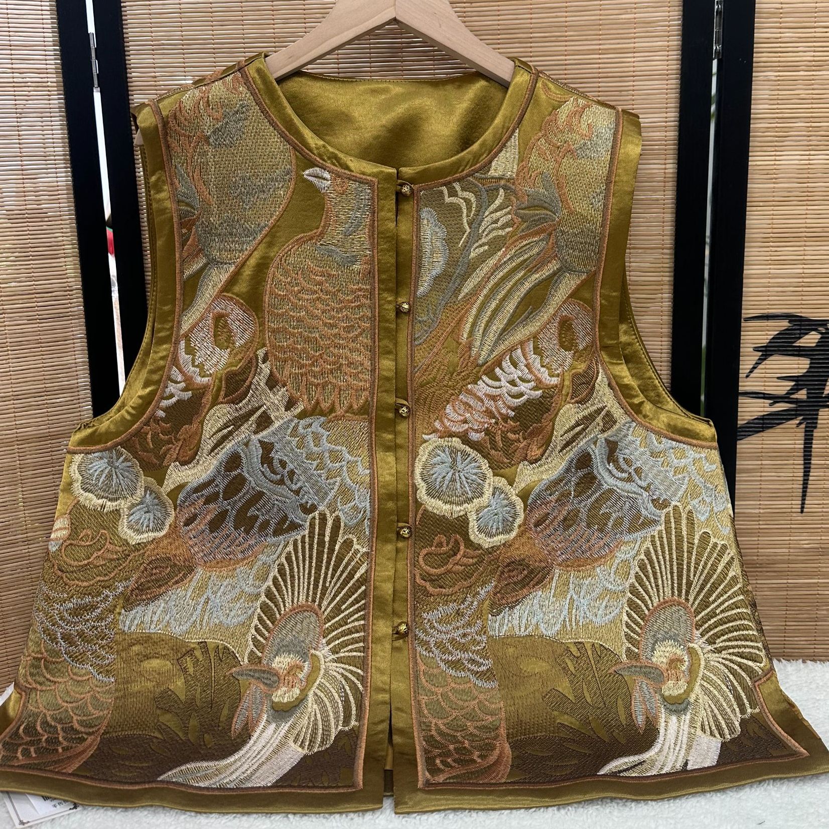 子母依重工流光刺绣马甲25407QBFY59065