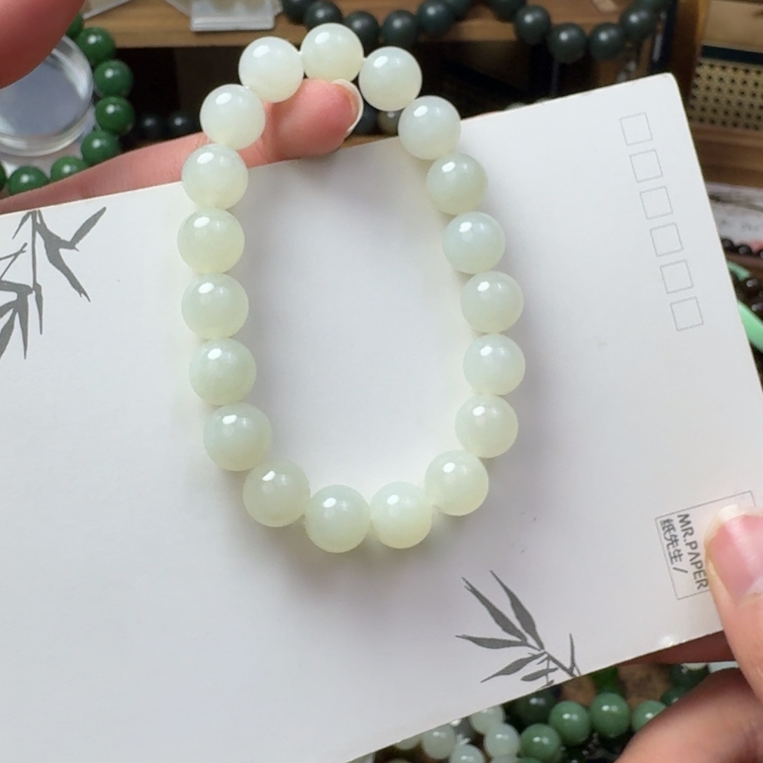 和田玉未镶嵌手链