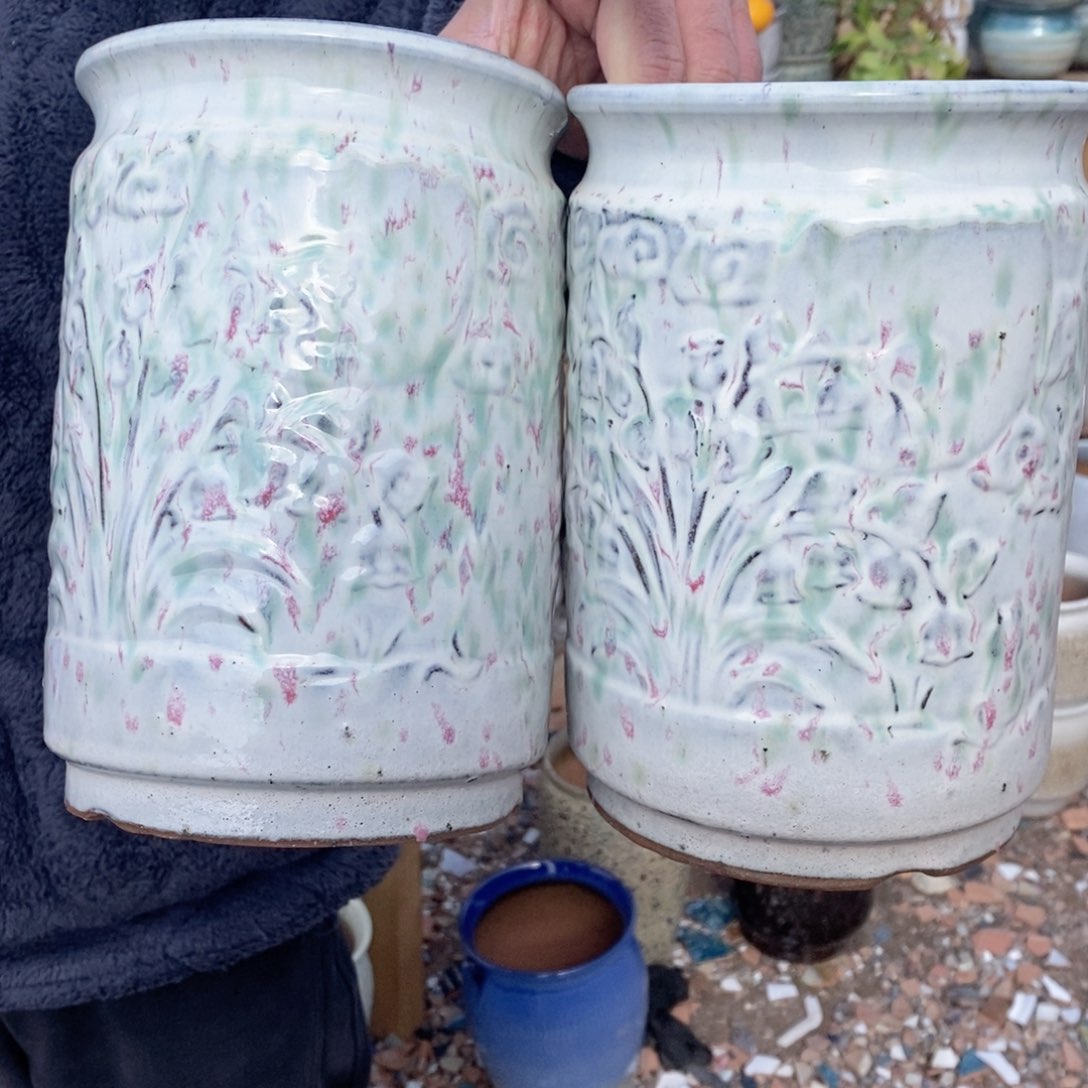 红陶杨杨花盆0207-1017