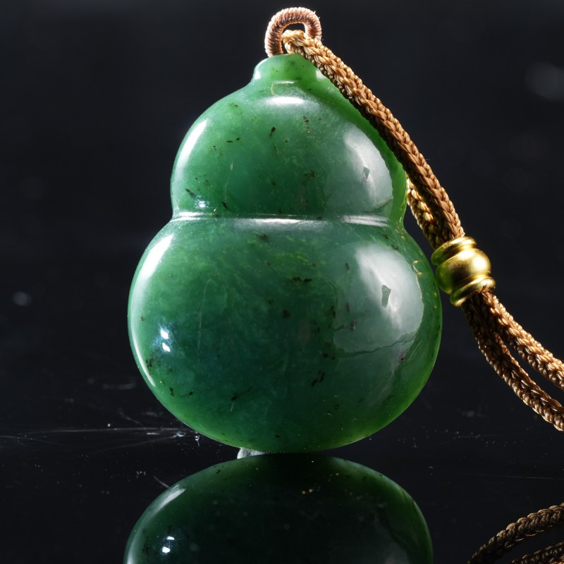 绿野|俄罗斯碧玉大葫芦项链多样性发货*79023*【YF】