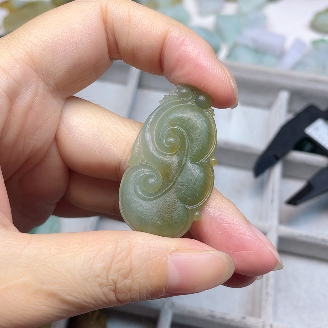 定制翡翠未镶嵌乐*~翡翠