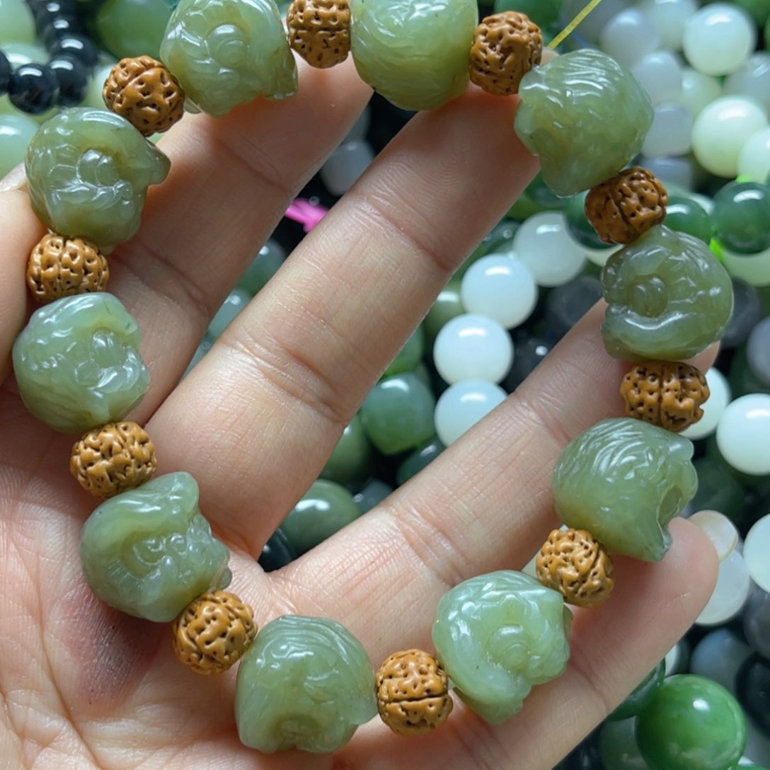 和田玉手链未镶嵌