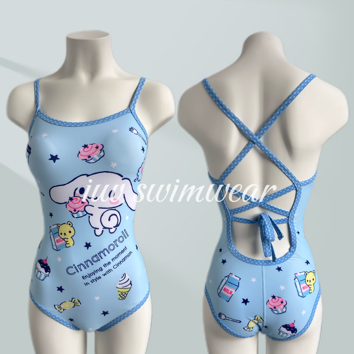 iuv【玉桂狗】2025新款连体三角运动高级扛氯贴身无阻竞速泳衣女士