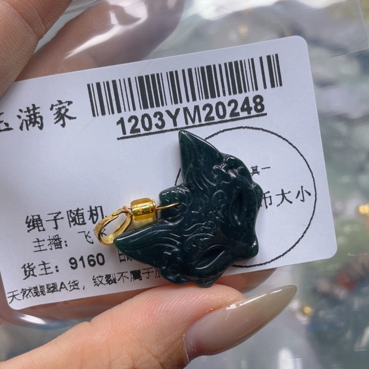 翡翠未镶嵌吊坠(不含链)