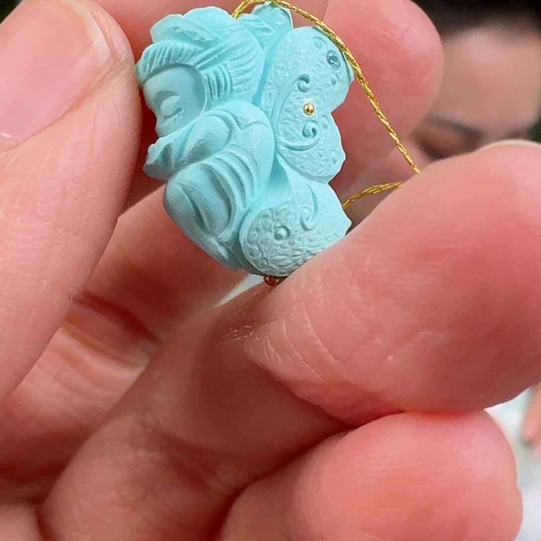 绿松石珠宝奇石未镶嵌