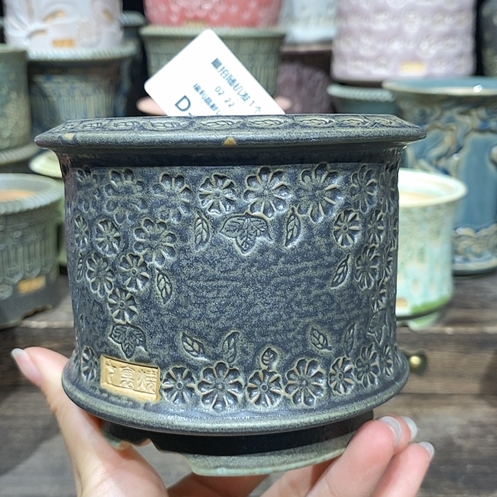 七里烧花盆2-22-447口径 8