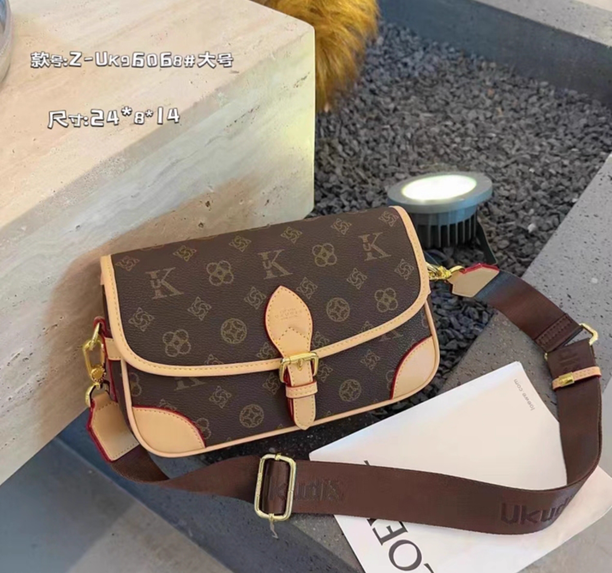 2025新款时尚百搭轻奢高级感单肩斜挎气质潮流双肩带包包