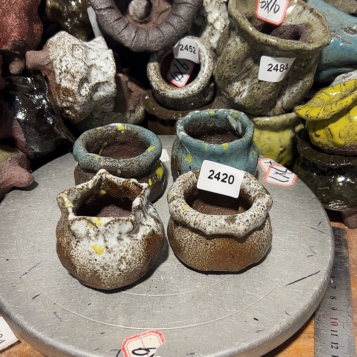 艺***榕粗陶花盆制作就这样