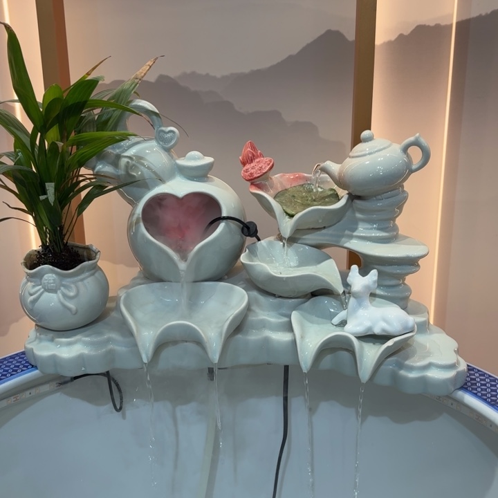 陶瓷白色欣欣向荣配件一个