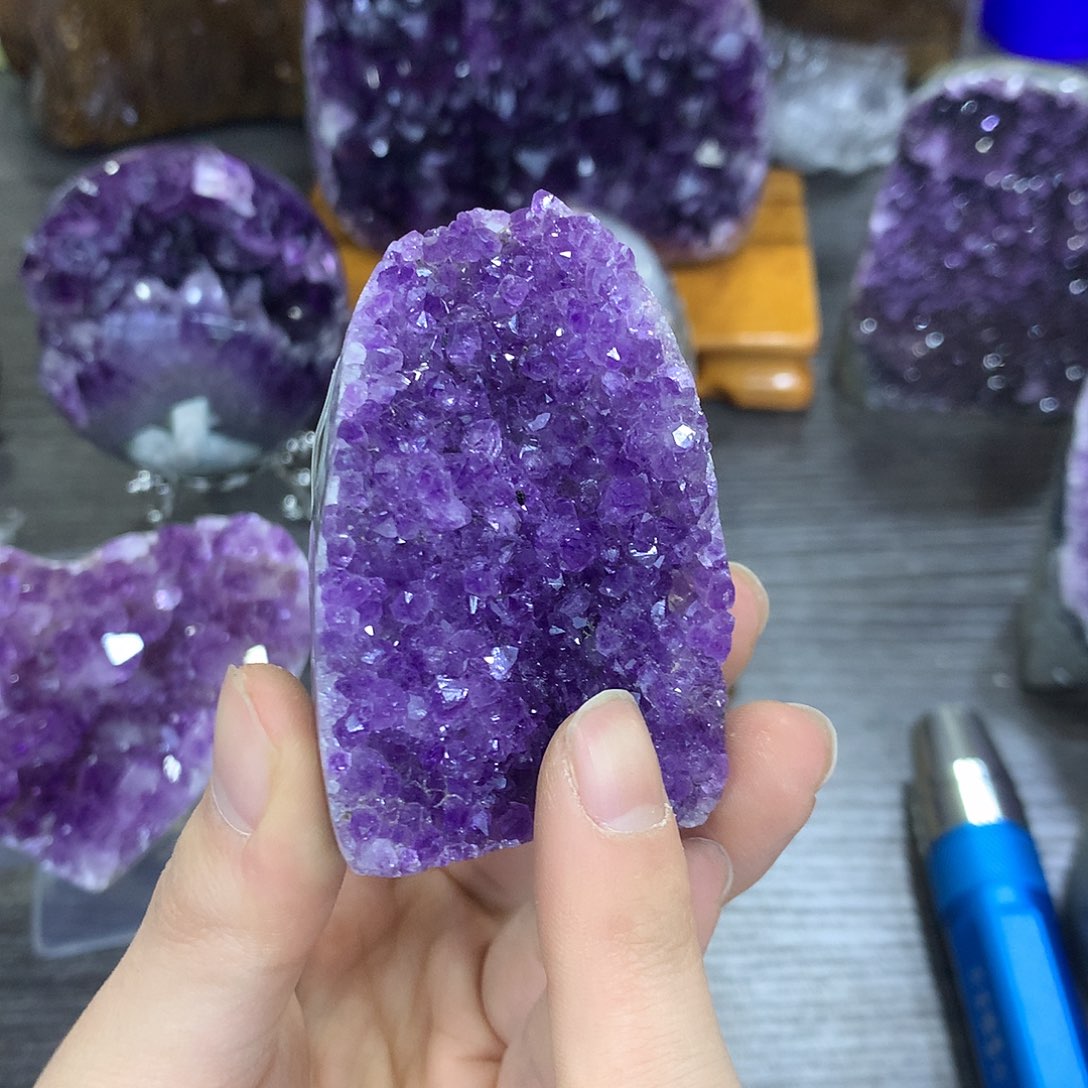 紫晶珠宝半成品未镶嵌942