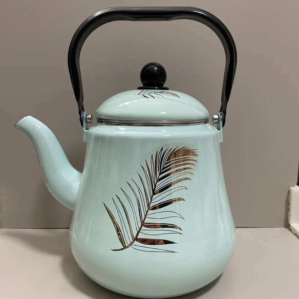 「金花系列」2.3升珐琅搪瓷烧水壶泡茶壶（花纸含有黄金）