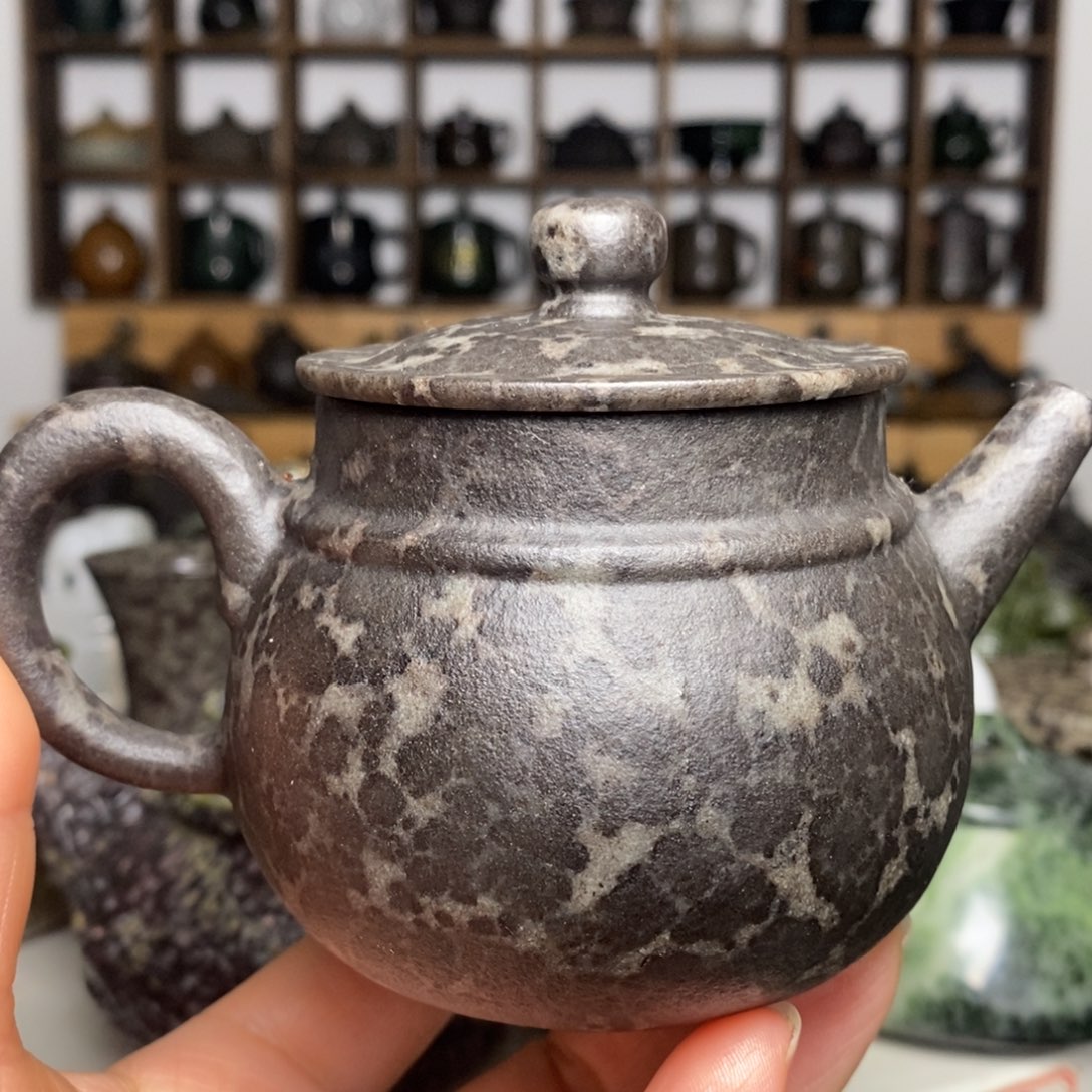 冰碛岩豹纹如意壶200cc