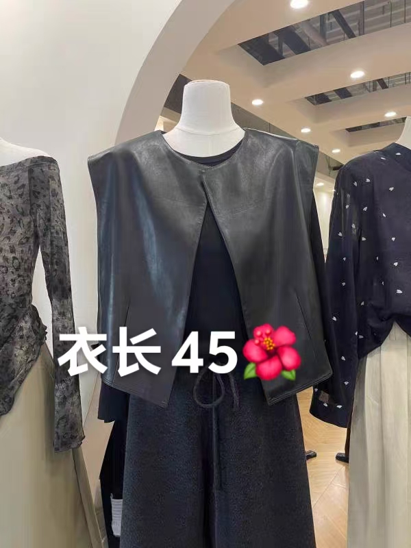 【艳子】 11 小个子韩系～简约皮马甲
