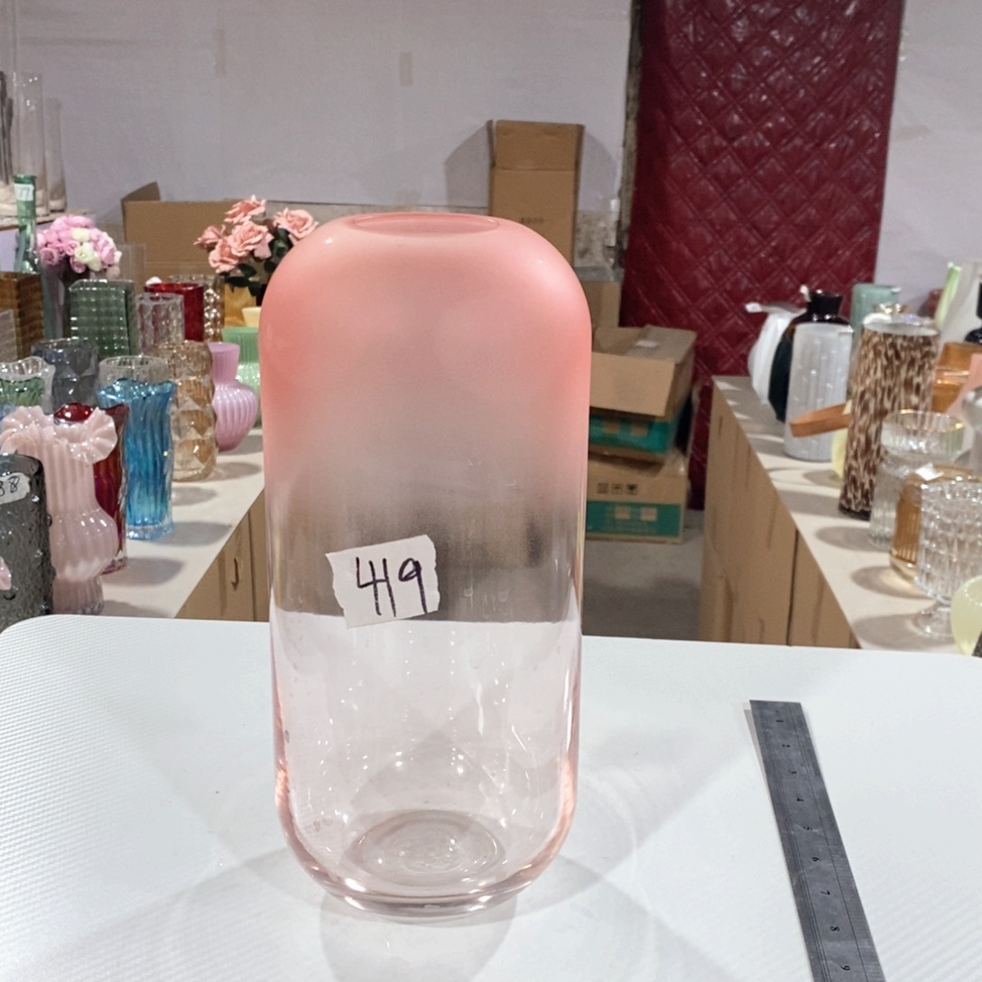 玻璃419高28口5玻璃花瓶嘎嘎好看