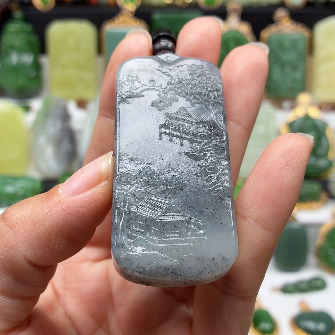 和田玉未镶嵌颈饰