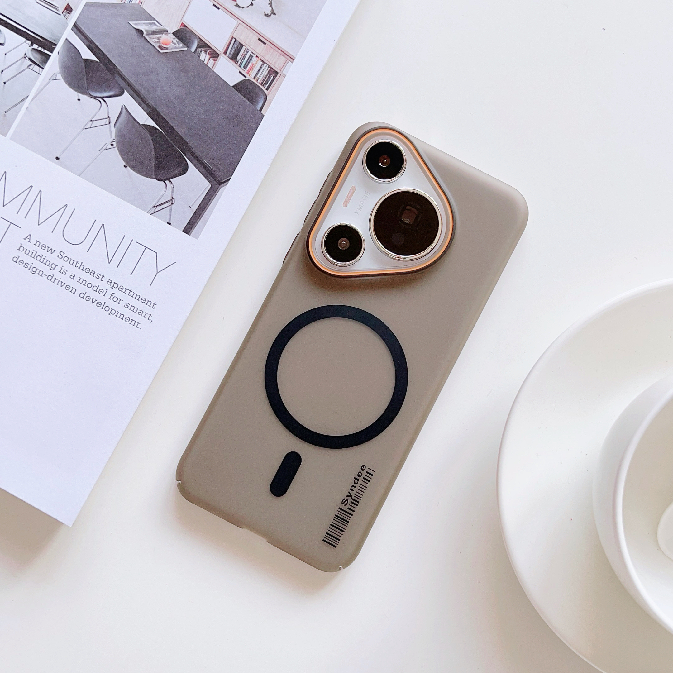 适用华为mate80promax手机壳磁吸透明pura80超薄70硬壳60磨砂简约