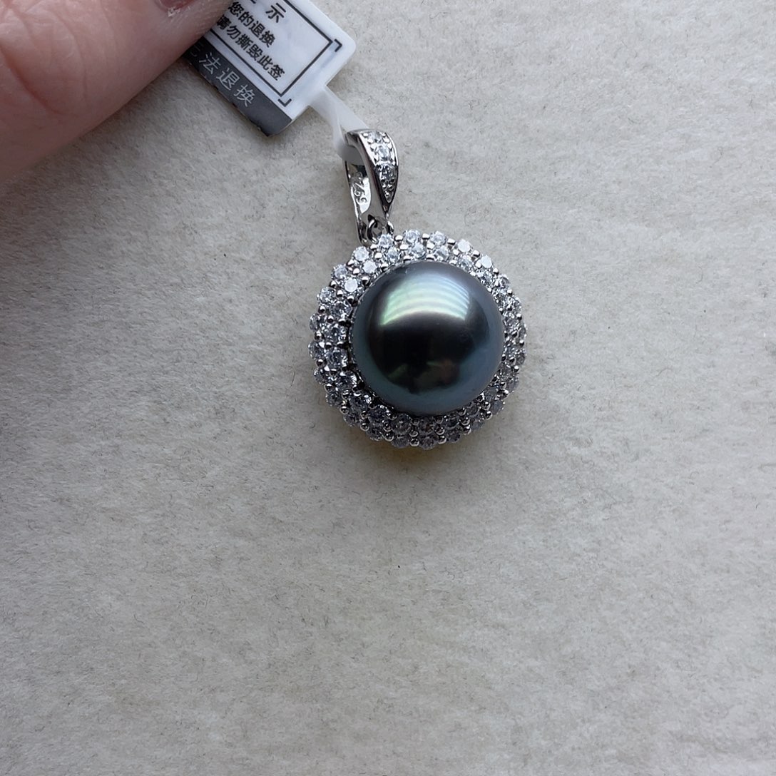 海水珍珠吊坠108银S925镶嵌