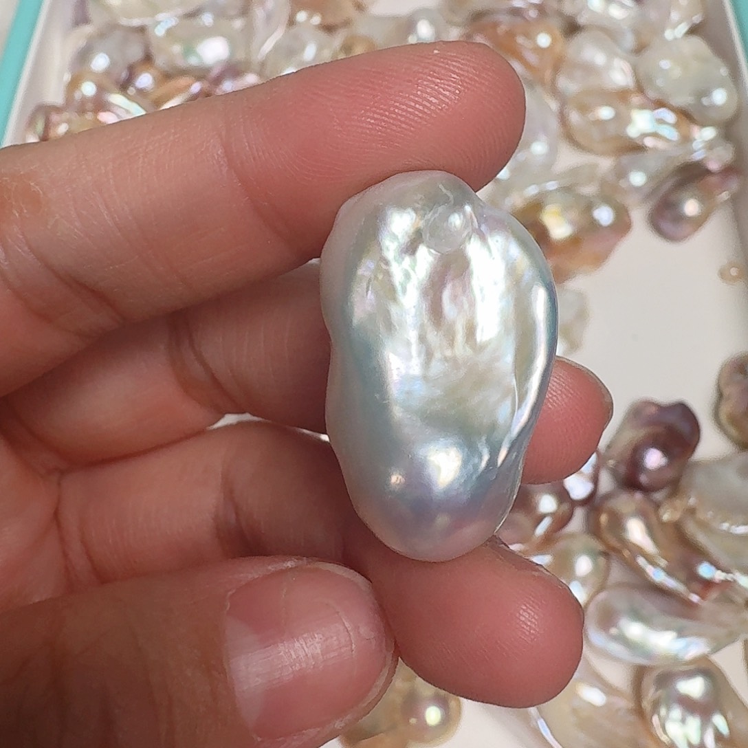 淡水珍珠颈饰银S925镶嵌?****