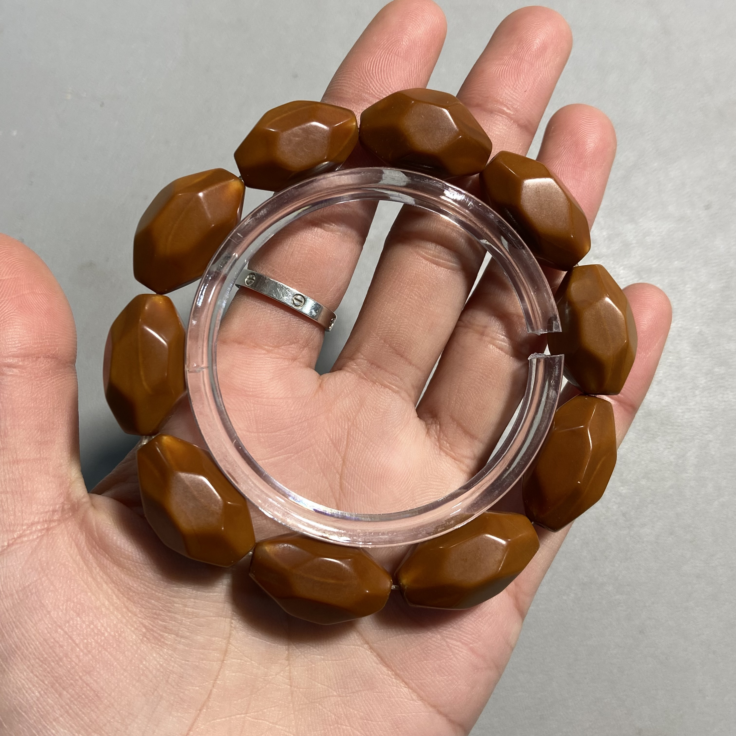 B289橄榄核手串 钻面无相随型珠（天然材质尺寸 颗数多样 发其一）