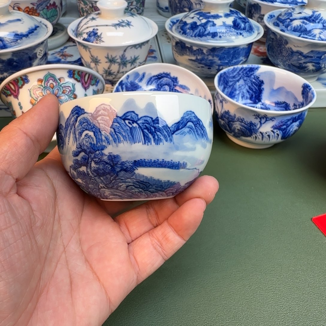 陶纯手工纯手绘茶具385