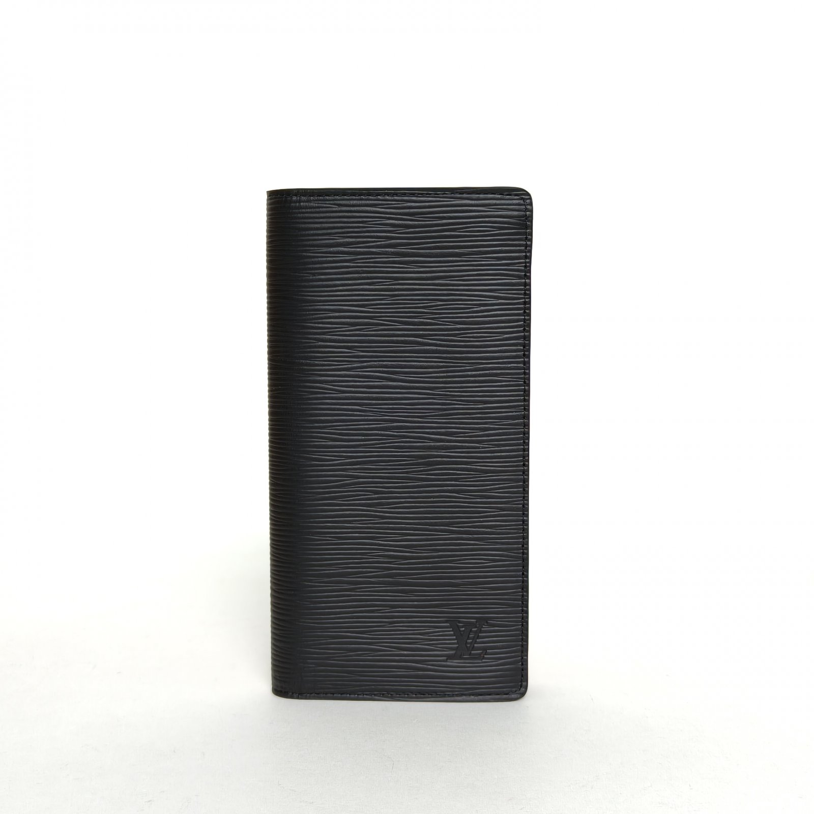 99新 LouisVuitton/路易威登 攀攀 黑色牛皮 Brazza 长款钱包