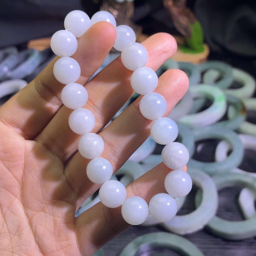 定制翡翠未镶嵌天然纹理随机，追求完美者慎拍