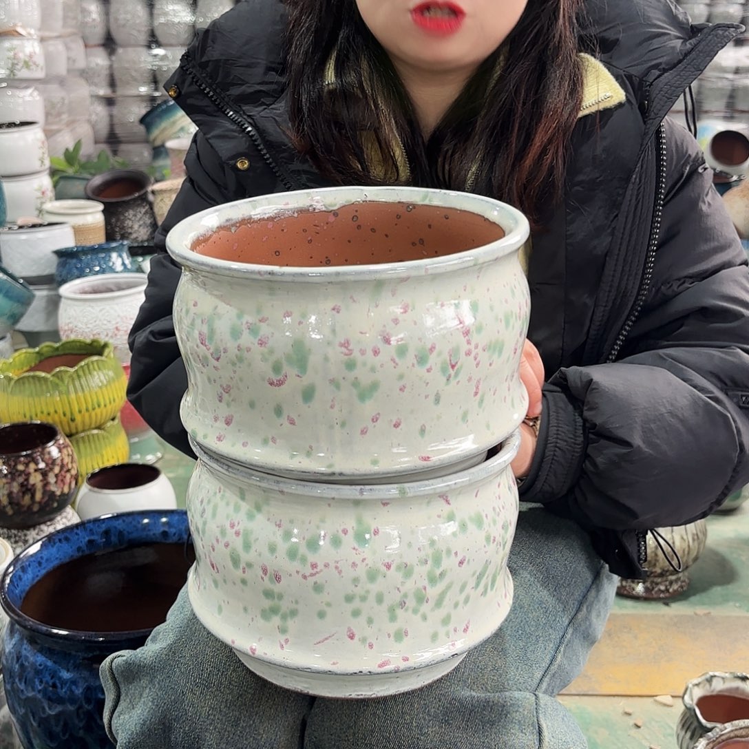 正品两个高15/20红陶