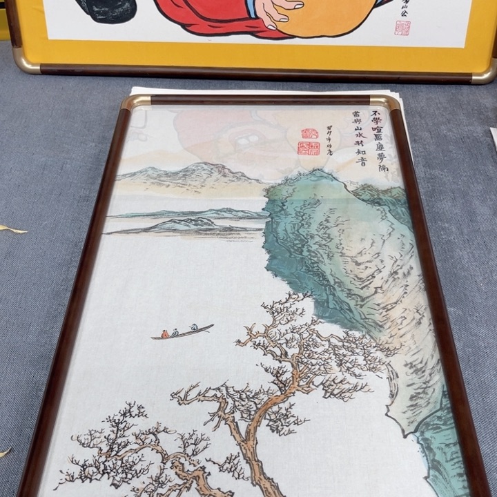 国画手绘禅意画一物一拍
