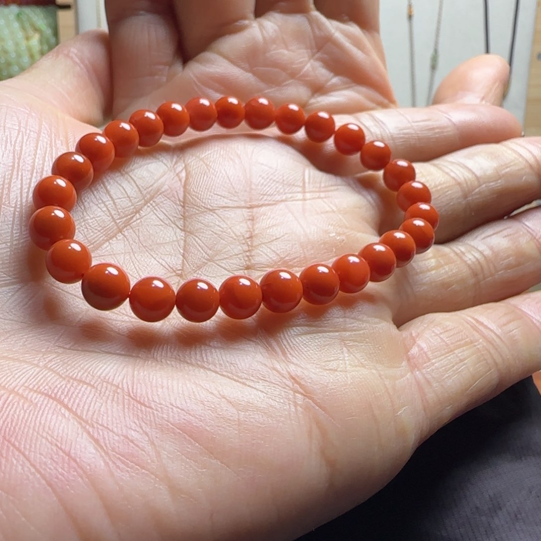 南红玛瑙手串未镶嵌馬*