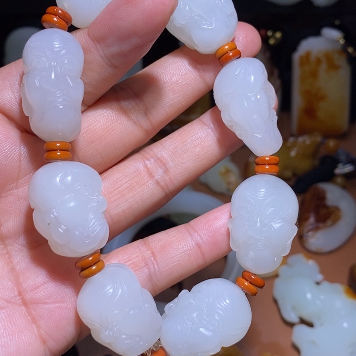 和田玉手链未镶嵌