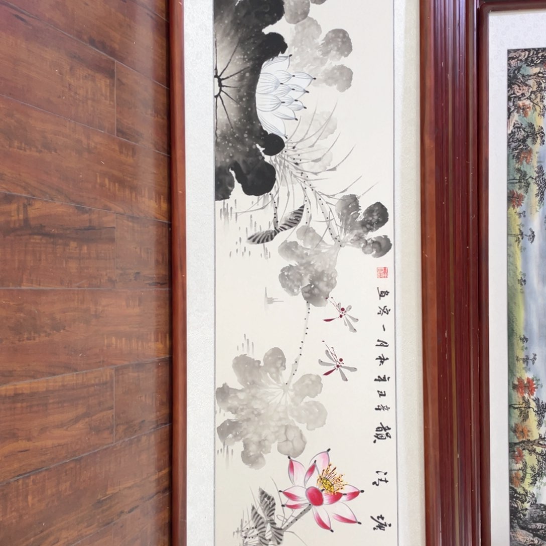 国画带框尺寸48*163厘米