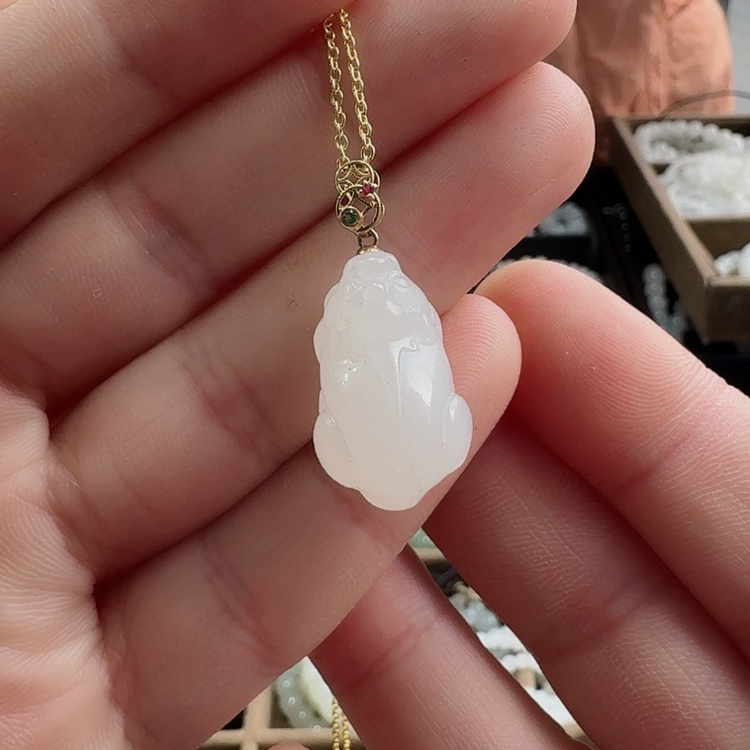 和田玉颈饰未镶嵌