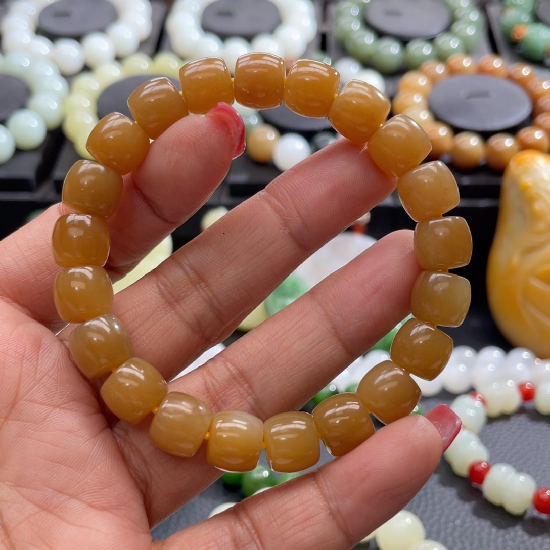 和田玉手串未镶嵌