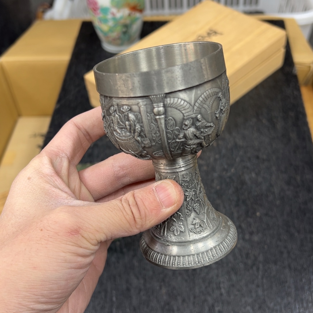锡日本中古工艺品摆件