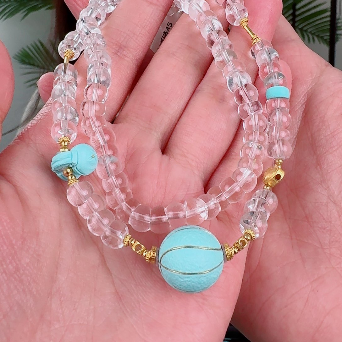 18K金镶嵌绿松石珠宝奇石