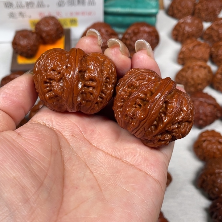 W***u吊坠文玩核桃元宝2LXP#00#