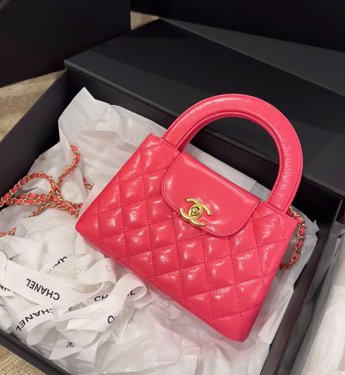 95新 Chanel/香奈儿 多多奢品/香奈儿24k kelly手提斜挎包/98新
