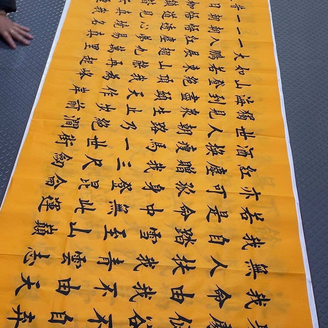 书法老师真人手写杨