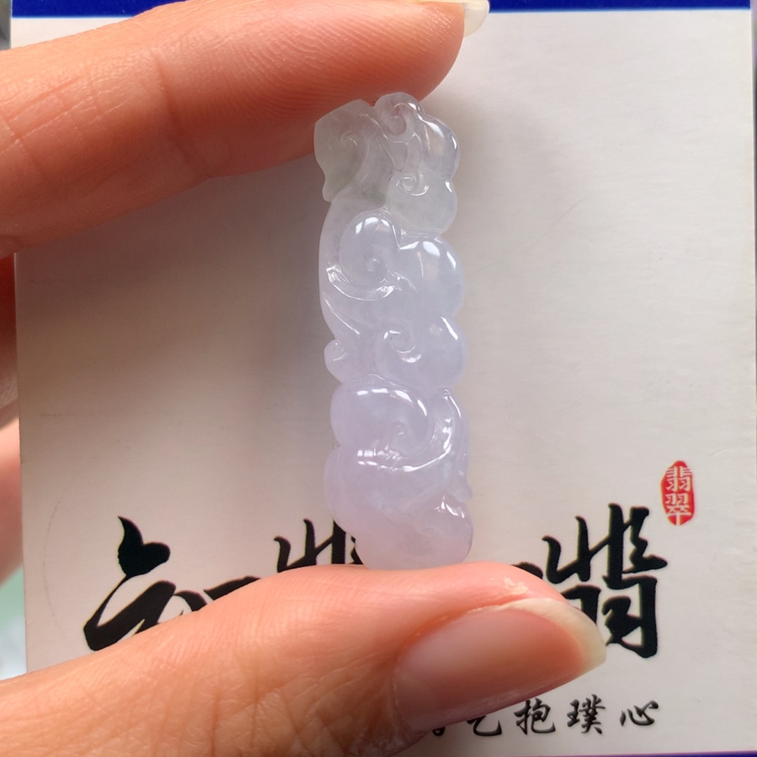 翡翠颈饰未镶嵌如意祥云