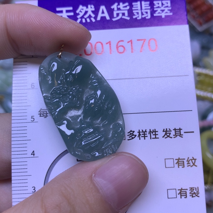 翡翠未镶嵌吊坠(不含链)