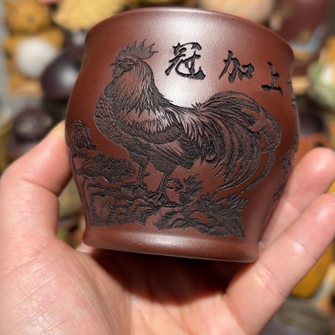 紫砂茶杯宜兴紫砂主人杯