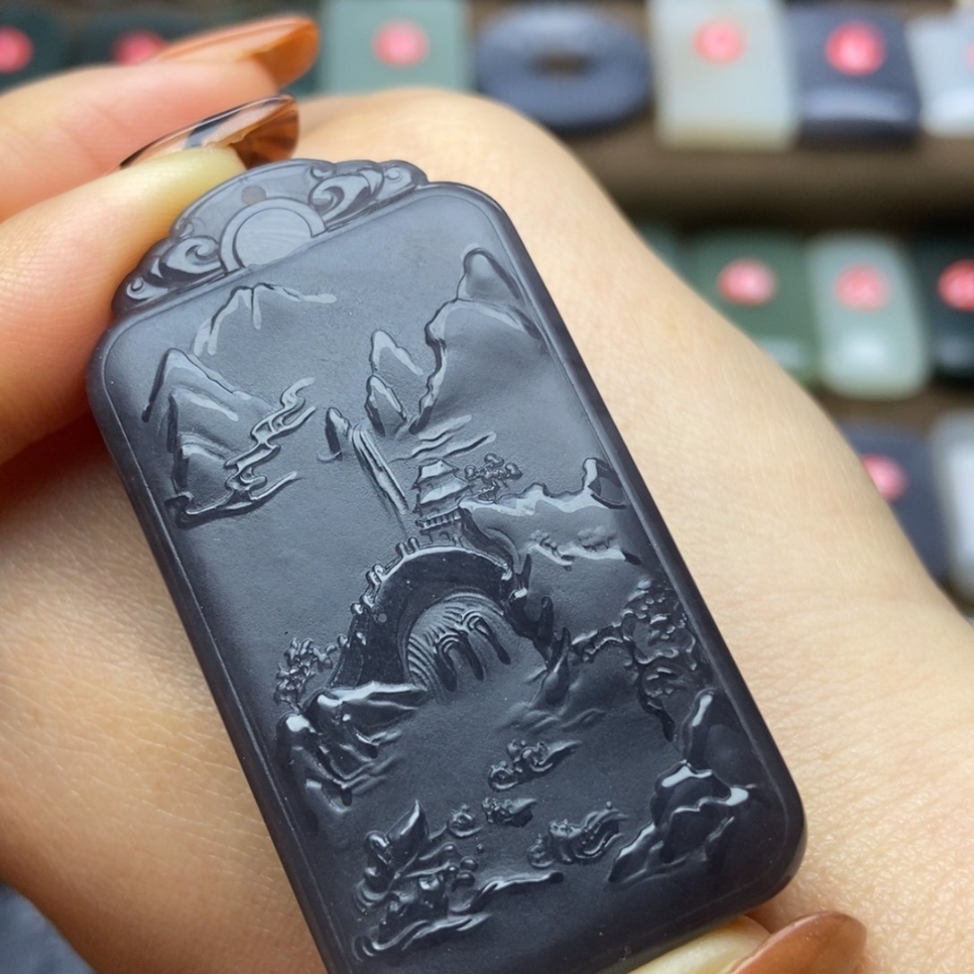 和田玉未镶嵌颈饰