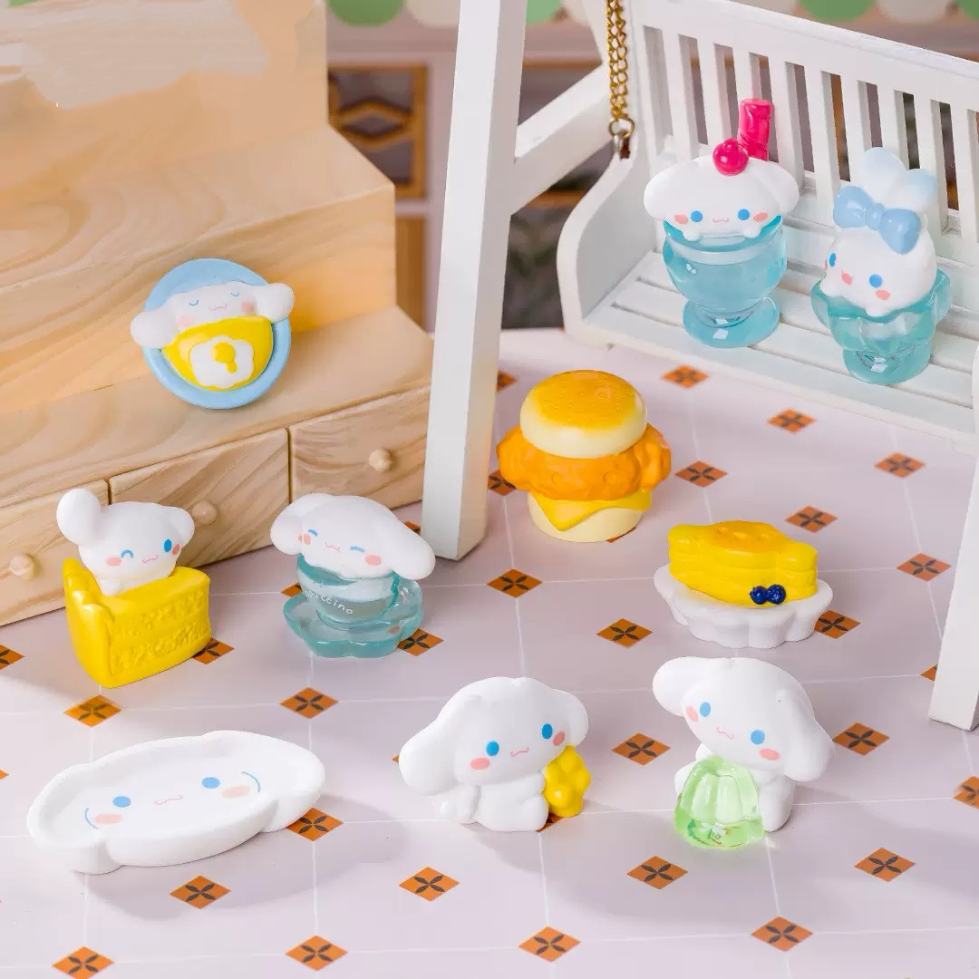 【九宫格】玉桂狗玩偶diy车载桌面摆件动物少女心透明创意可爱