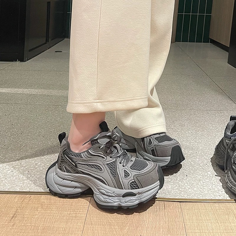 复古厚底加绒老爹鞋女冬季保暖时尚休闲运动鞋
