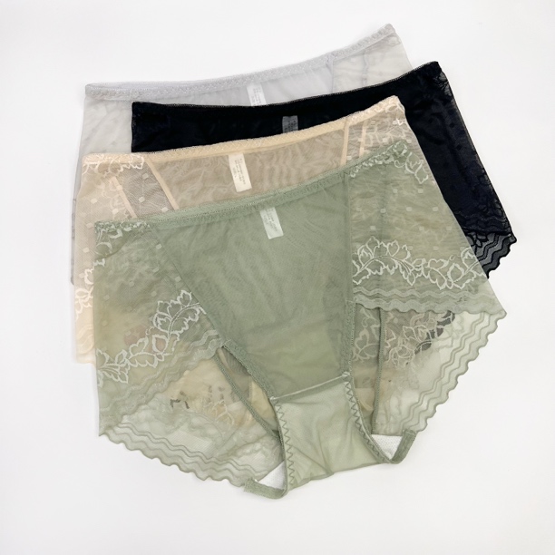 新品高货【伊微女内裤】网纱春夏清凉蕾丝女韩版舒适透气大码性感
