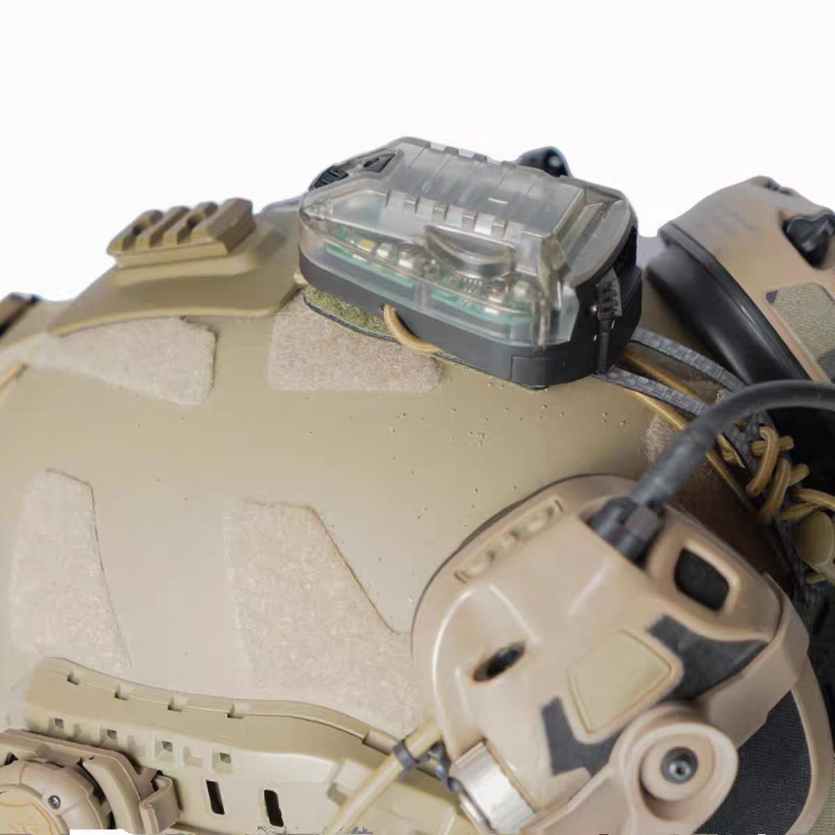 尔多君事 户外CS战术头盔瓢虫灯 IR红外敌我识别信号灯