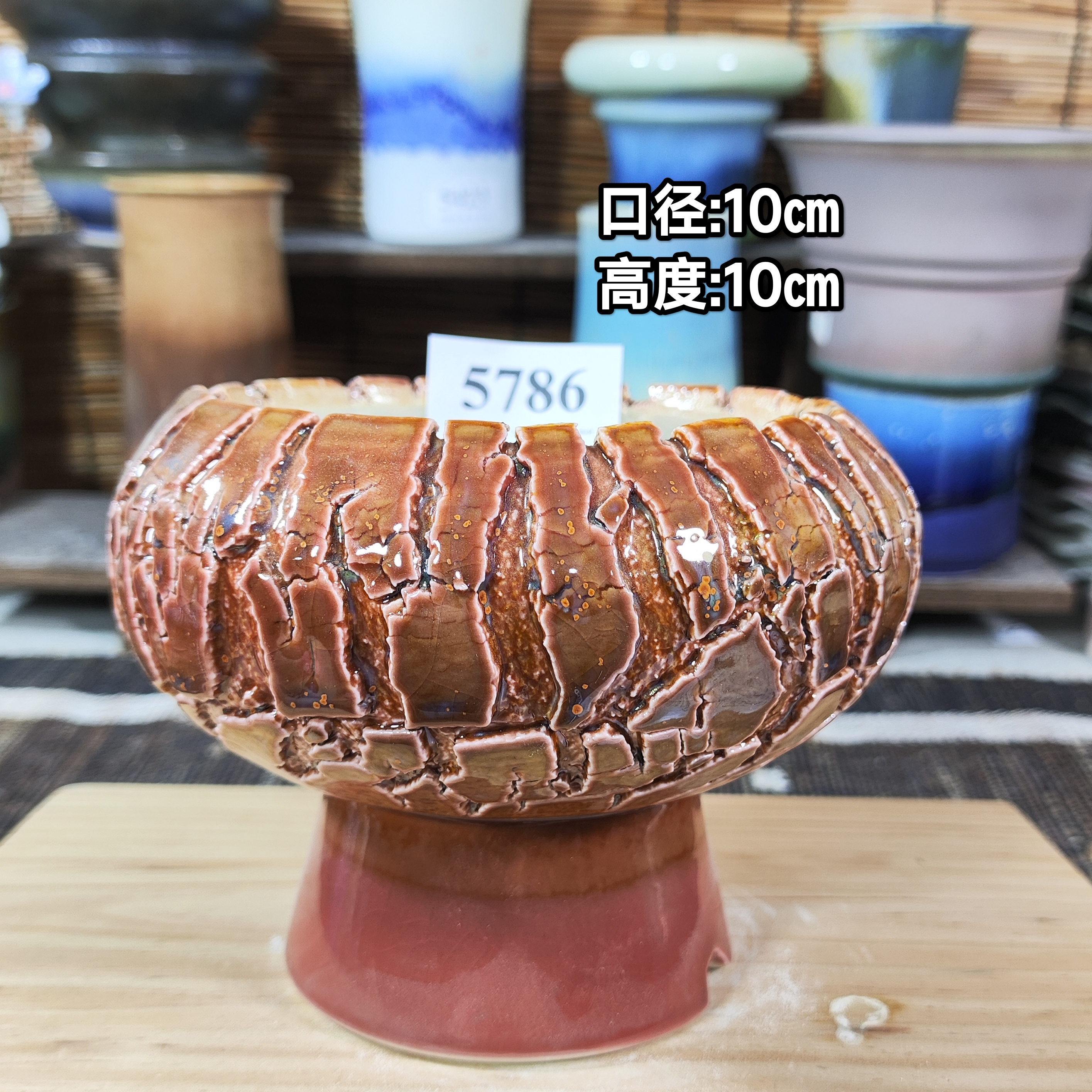 手工创意多肉花盆摆件多肉花盆景德镇纯手工制做