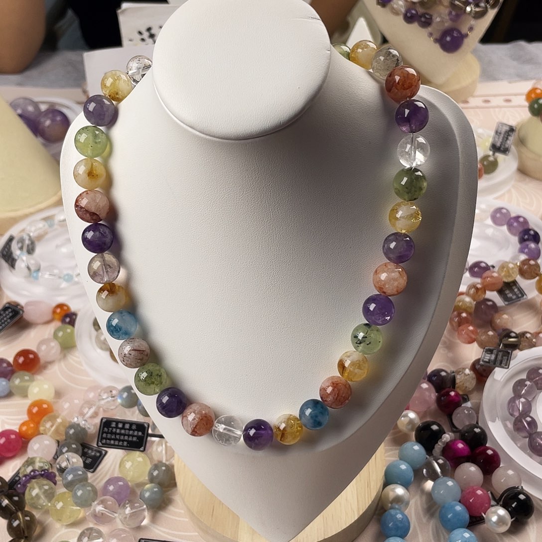 银S925镶嵌手链烟晶