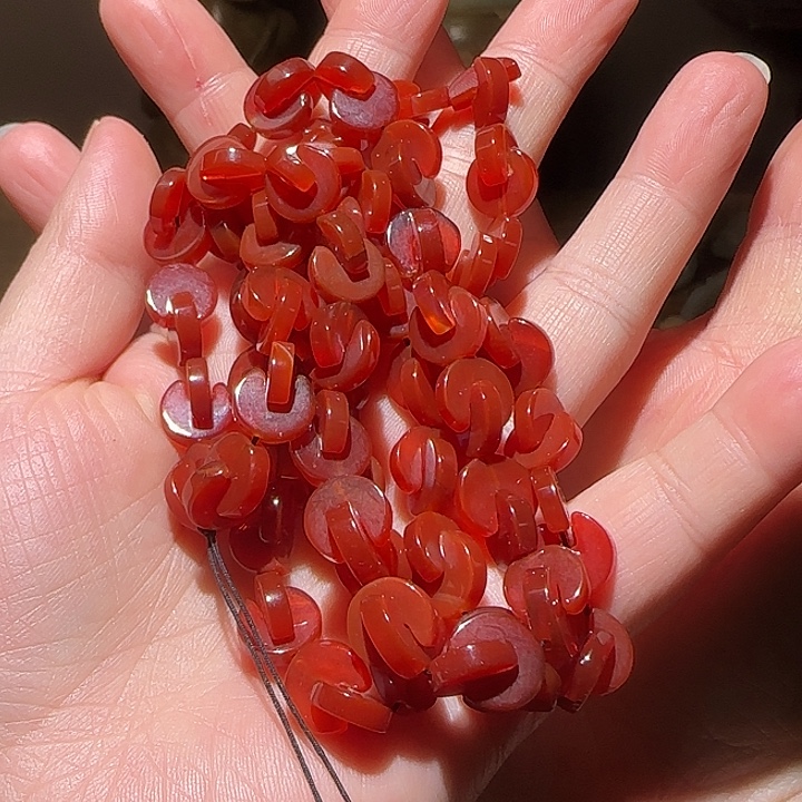 老***缘玛瑙/玉髓未镶嵌手链