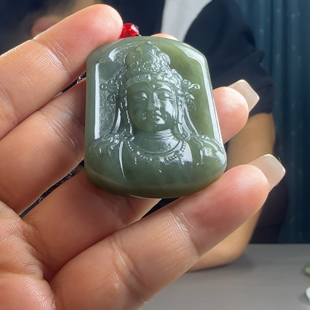 和田玉未镶嵌吊坠(不含链)